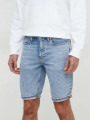 detail Calvin Klein pánske modré džínsové šortky
