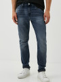detail Calvin Klein pánske modré džínsy Slim Taper