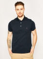 detail Tommy Hilfiger pánske tmavomodré polo Core