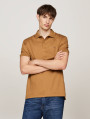 detail Tommy Hilfiger pánske hnedé polo tričko