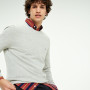 detail Tommy Hilfiger pánsky sivý sveter Mouline