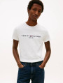 detail Tommy Hilfiger pánske biele tričko