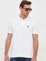 detail Tommy Hilfiger pánske biele polo tričko.
