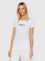 detail Pepe Jeans dámske biele tričko NEW VIRGINIA