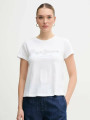 detail Pepe Jeans dámske biele tričko 