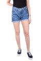 detail Pepe Jeans dámske modré džínsové šortky Mable