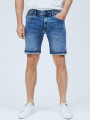 detail Pepe Jeans pánske modré džínsové šortky Cane