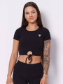 detail Guess dámsky čierny top