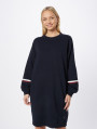 detail Tommy Hilfiger dámske tmavo modré mikinové šaty