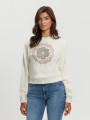 detail Guess dámska krémová mikina