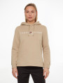 detail Tommy Hilfiger dámska béžová mikina Hoodie