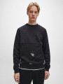 detail Calvin Klein pánska čierna mikina