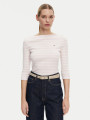 detail Tommy Hilfiger dámske pruhované tričko
