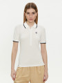 detail Tommy Hilfiger dámske biele polo tričko 