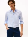 detail Tommy Hilfiger pánska svetlo modrá košeľa
