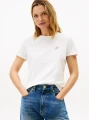 detail Tommy Hilfiger dámske biele tričko