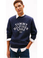 detail Tommy Hilfiger pánska tmavo modrá mikina