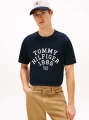 detail Tommy Hilfiger pánske tmavo modré tričko