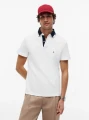 detail Tommy Hilfiger pánske biele polo tričko