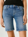 detail Pepe Jeans dámske modré džínsové šortky