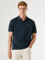 detail Pepe Jeans pánske modré polo tričko