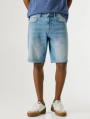 detail Pepe Jeans pánske modré džínsové šortky