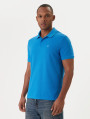 detail Calvin Klein pánske modré polo tričko