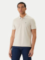 detail Calvin Klein pánske béžové polo tričko
