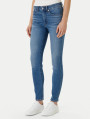 detail Calvin Klein dámske modré skinny džínsy