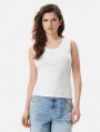 detail Tommy Jeans dámsky biely top