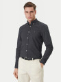 detail Tommy Hilfiger pánska tmavo modrá košeľa