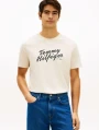 detail Tommy Hilfiger pánske béžové tričko