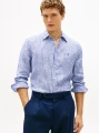 detail Tommy Hilfiger pánska pruhovaná ľanová košeľa