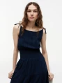 detail Tommy Hilfiger dámske tmavo modré šaty