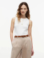 detail Tommy Hilfiger dámske biele tielko