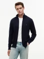 detail Tommy Hilfiger pánsky tmavomodrý sveter