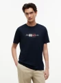 detail Tommy Hilfiger pánske tmavo modré tričko