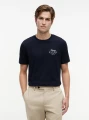 detail Tommy Hilfiger pánske tmavo modré tričko