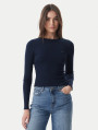 detail Tommy Jeans dámske tmavo modré tričko
