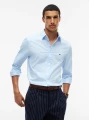 detail Tommy Hilfiger pánska svetlo modrá košeľa