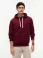 detail Tommy Hilfiger pánska vínová mikina