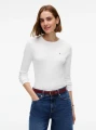 detail Tommy Hilfiger dámske biele tričko