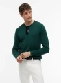 detail Tommy Hilfiger pánsky zelený sveter