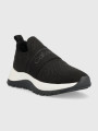 detail Calvin Klein dámske čierne tenisky KNIT RUNNER SLIP ON