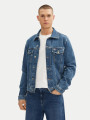 detail Tommy Jeans pánska modrá džínsová bunda