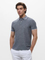 detail Tommy Jeans pánske tmavo modré polo tričko