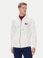 detail Tommy Hilfiger pánska krémová mikina