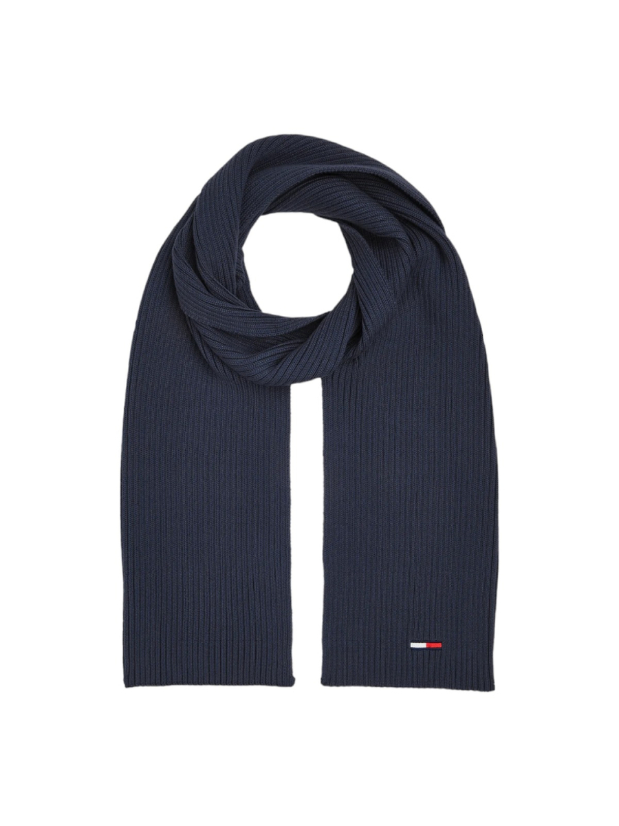 detail Tommy Jeans pánsky modrý šál