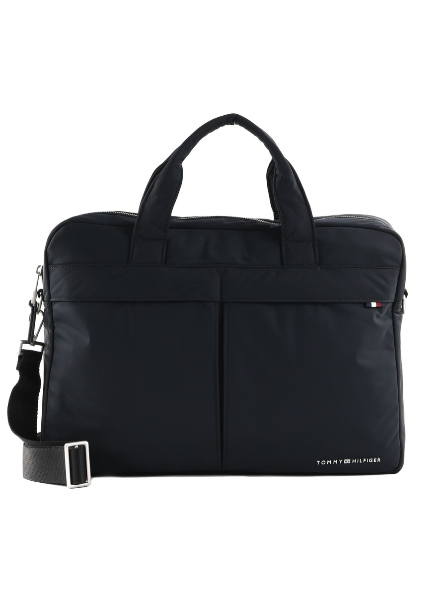 detail Tommy Hilfiger pánska čierna taška