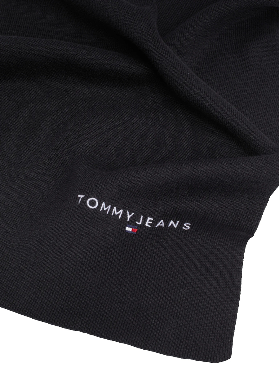detail Tommy Jeans pánska čierna šál